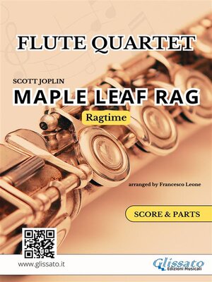 cover image of Flute Quartet / Ensemble "Maple Leaf Rag" score & parts